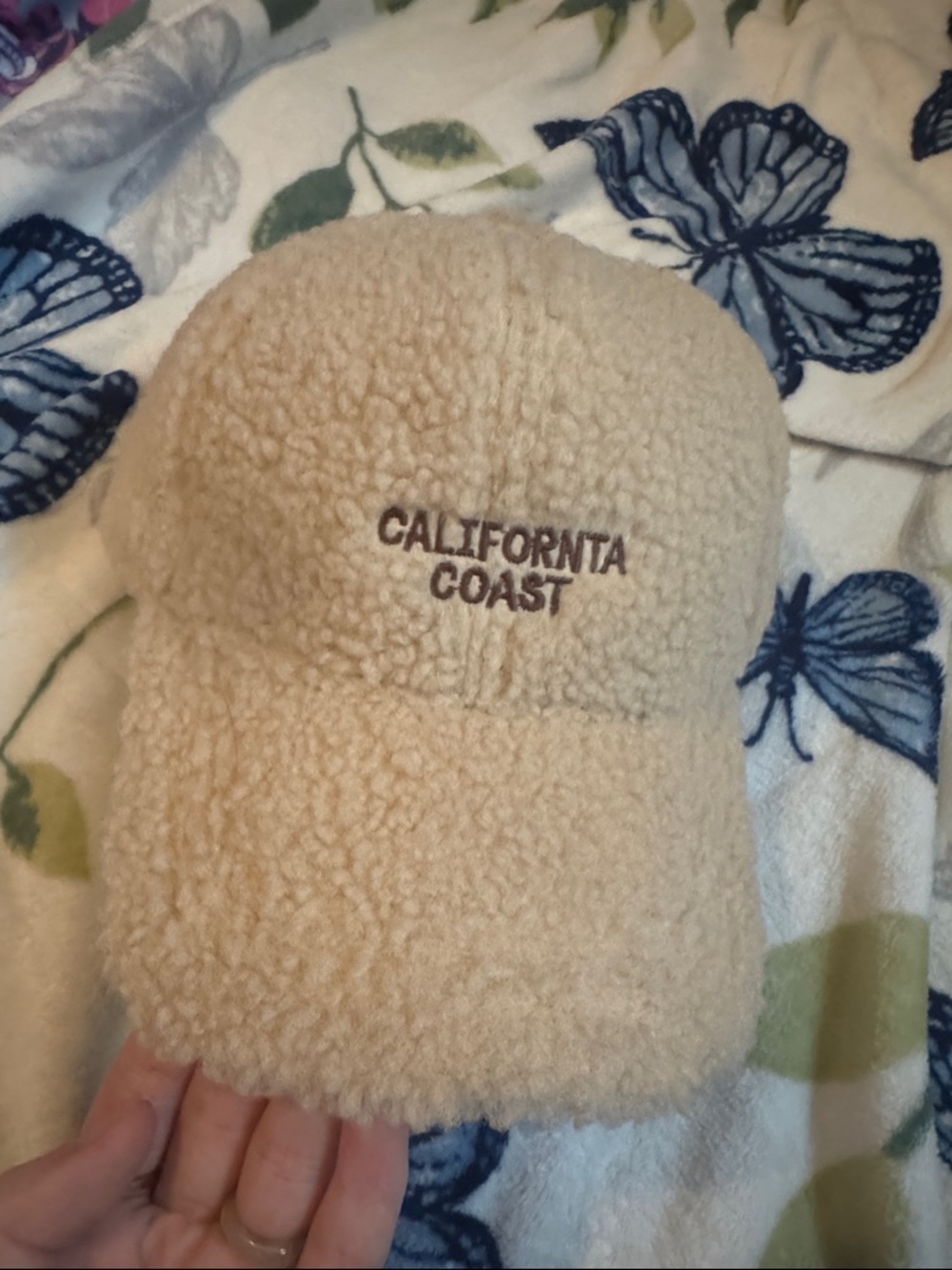 California Coast Sherpa Baseball Cap - Cream